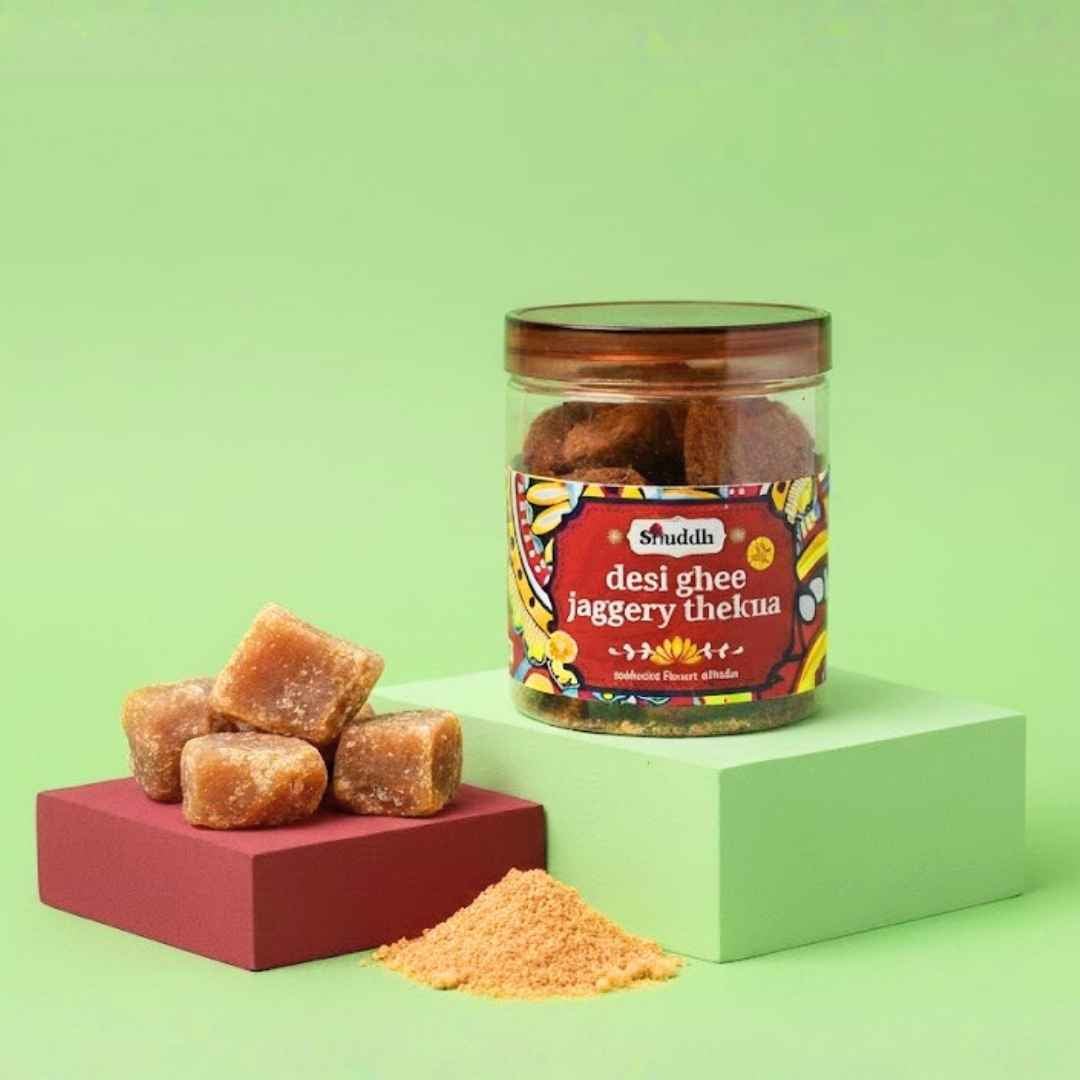 Shuddh Desi Ghee Jaggery Thekua - Shuddh Delicacies