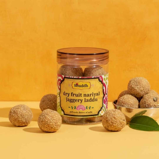 Shuddh Nariyal Dry Fruit Gud Laddu - Shuddh Delicacies
